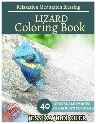 Book cover for Lizard Coloring Book for Adults Relaxation Meditation Blessing