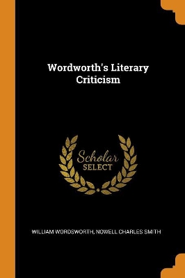 Book cover for Wordworth's Literary Criticism