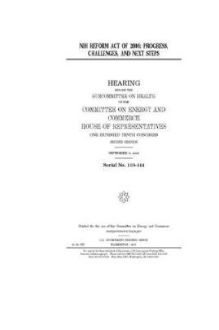 Cover of NIH Reform Act of 2006