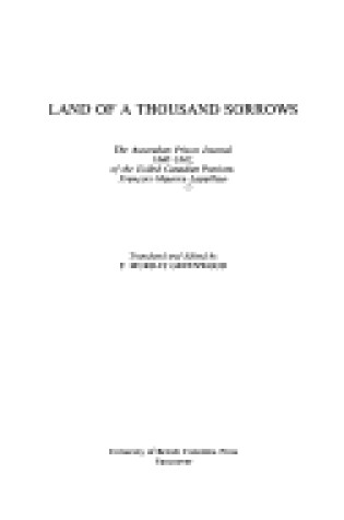 Cover of Land of a Thousand Sorrows