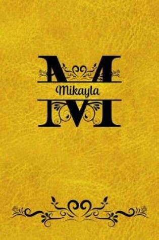 Cover of Split Letter Personalized Journal - Mikayla