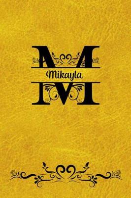 Book cover for Split Letter Personalized Journal - Mikayla