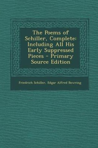 Cover of The Poems of Schiller, Complete