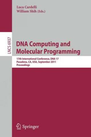 Cover of DNA Computing and Molecular Programming