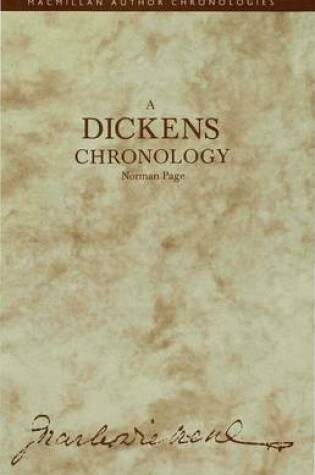 Cover of A Dickens Chronology