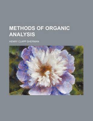 Book cover for Methods of Organic Analysis