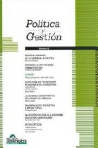 Cover of Politica y Gestion 6