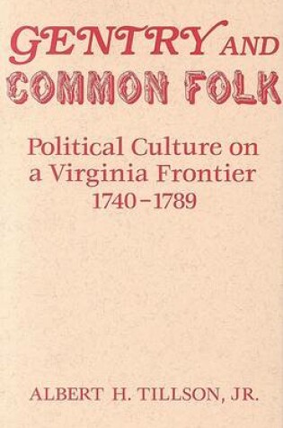 Cover of Gentry and Common Folk