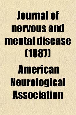 Book cover for Journal of Nervous and Mental Disease (Volume 14)