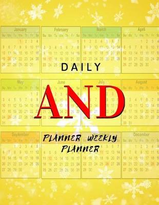 Book cover for Daily Planner And Weekly Planner