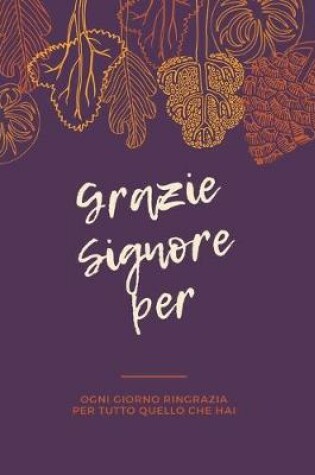 Cover of Grazie Signore per