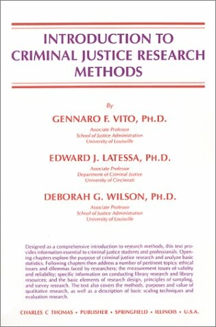 Cover of Introduction to Criminal Justice Research Methods