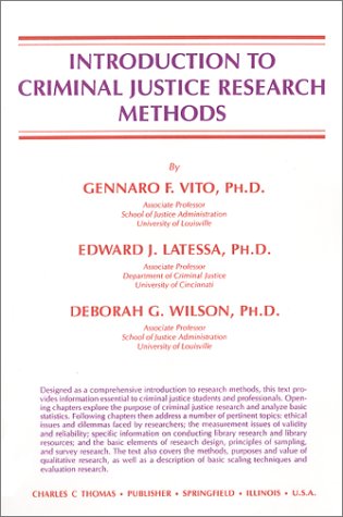 Book cover for Introduction to Criminal Justice Research Methods