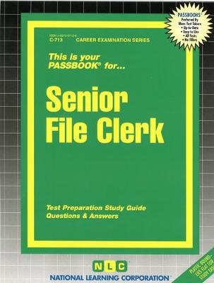 Book cover for Senior File Clerk