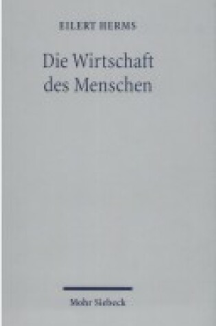 Cover of Die Wirtschaft des Menschen