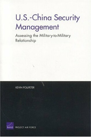 Cover of U.S.-China Security Management