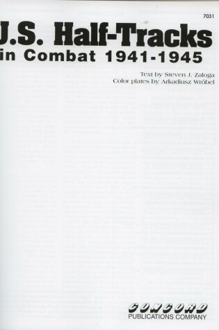 Cover of US Half-Tracks in Combat, 1941-1945