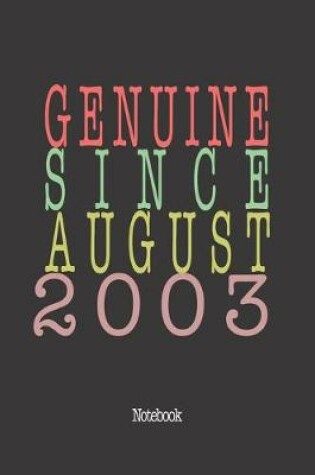 Cover of Genuine Since August 2003