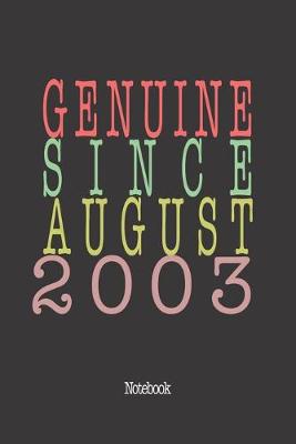 Book cover for Genuine Since August 2003