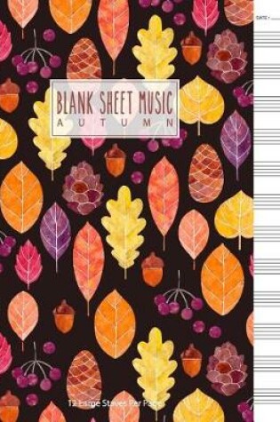 Cover of Blank Sheet Music Autumn