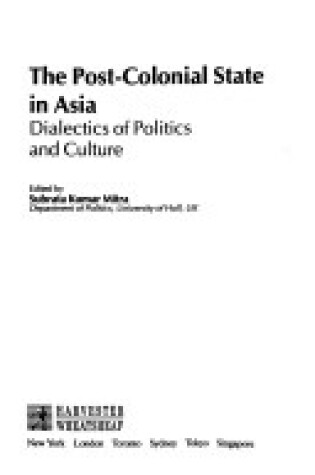 Cover of Post-colonial State of Asia