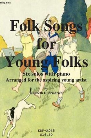 Cover of Folk Songs for Young Folks - string bass and piano