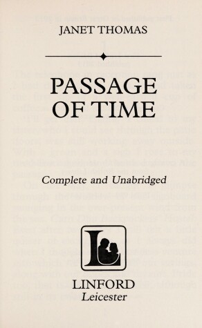 Book cover for Passage Of Time