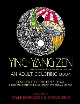 Book cover for Yin-Yang Zen, Adult Coloring Book