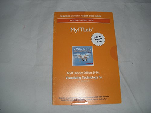 Book cover for Mylab It with Pearson Etext -- Access Card -- For Visualizing Technology