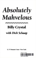 Book cover for Absolutely Mahvelous