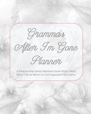 Book cover for Gramma's After I'm Gone Planner