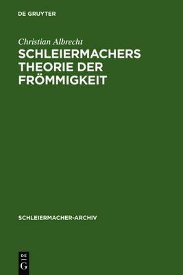 Cover of Schleiermachers Theorie Der Frommigkeit