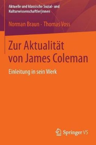 Cover of Zur Aktualitat Von James Coleman