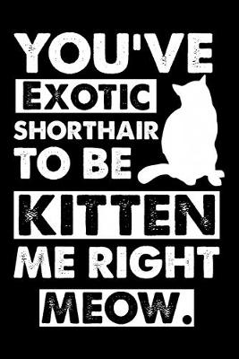 Book cover for You've Exotic Shorthair To Be Kitten Me Right Meow