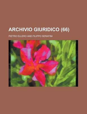 Book cover for Archivio Giuridico (66)