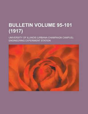 Book cover for Bulletin Volume 95-101 (1917)