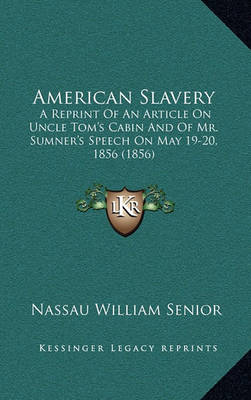 Book cover for American Slavery