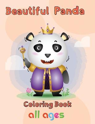 Book cover for Beautiful Panda Coloring Book all ages