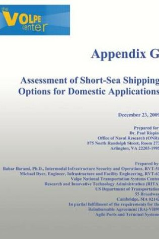 Cover of Assessment of Short-Sea Shipping Options for Domestic Applications