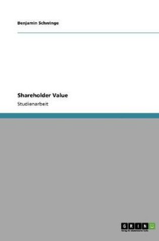 Cover of Shareholder Value