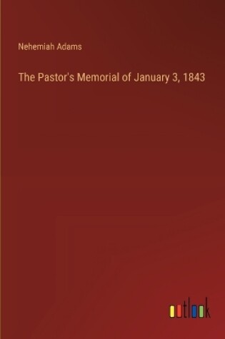 Cover of The Pastor's Memorial of January 3, 1843