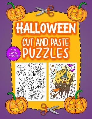 Book cover for Halloween Cut And Paste Puzzles