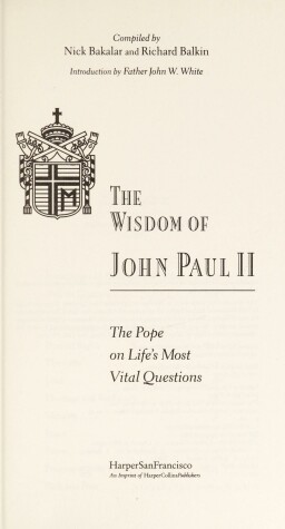 Book cover for The Wisdom of John Paul II