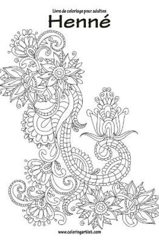 Cover of Livre de coloriage pour adultes Henné 1