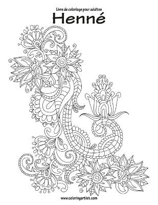 Cover of Livre de coloriage pour adultes Henné 1