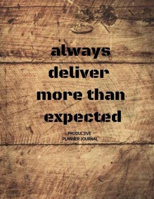 Book cover for Always deliver more