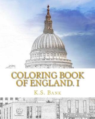 Book cover for Coloring Book of England. I