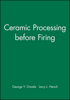 Book cover for Ceramic Processing before Firing