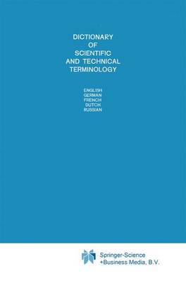 Book cover for Dictionary of Scientific and Technical Terminology