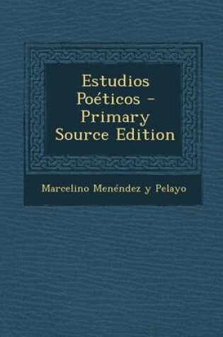 Cover of Estudios Poeticos